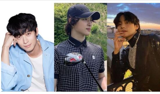姜栋元&任时完&BTS V相约打高尔夫球，花美男聚会太养眼了
