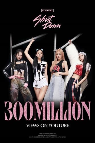 BLACKPINK热曲《Shut Down》MV播放量破3亿