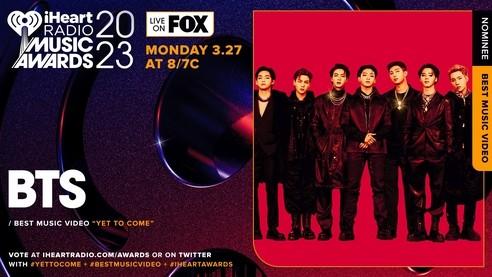防弹少年团（BTS）入围iHeartRadio音乐奖3个奖项的提名名单